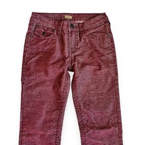 True Religion Burgundy Geno Relaxed Slim